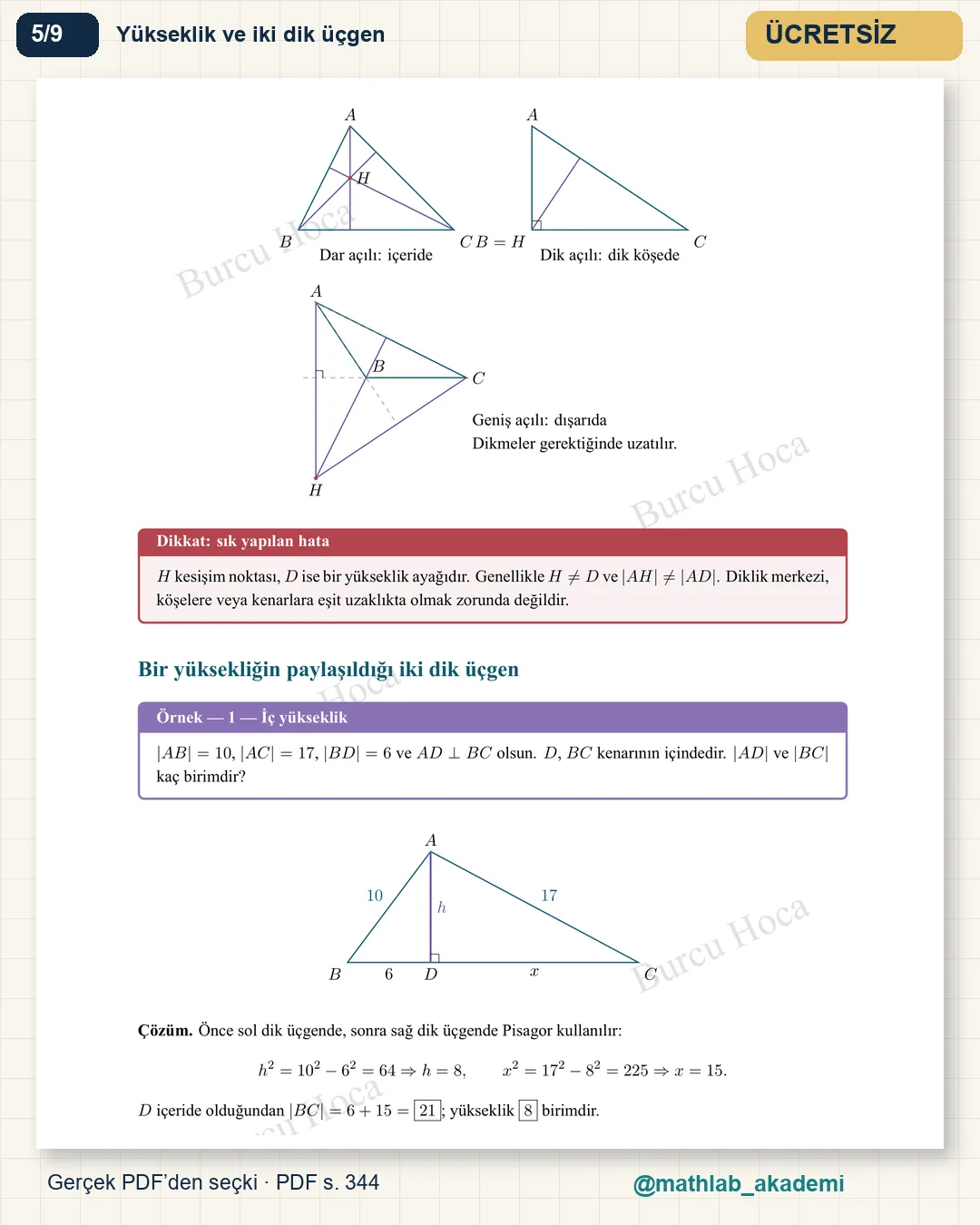 DGS Matematik kitabından örnek sayfa 5