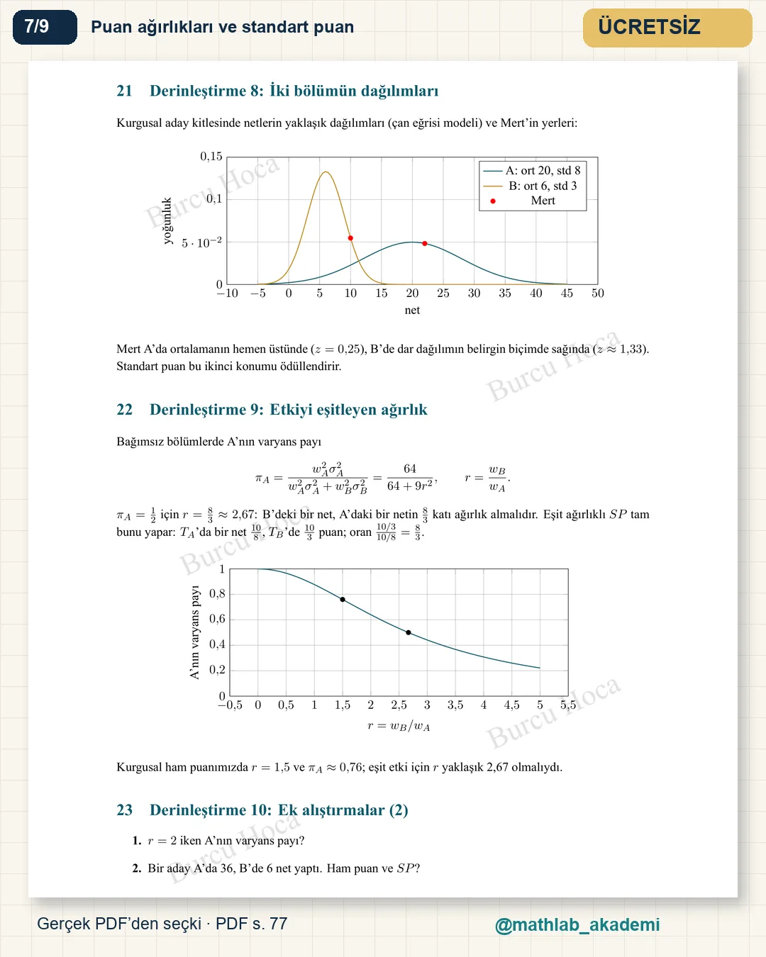 Sınavın Matematiği kitabından örnek sayfa 7